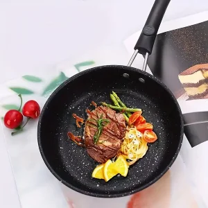 Versatile Non-Stick Frying Pan For Eggs, Burgers & Pancakes - Perfect For Breakfast & Desserts, Durable Iron Construction